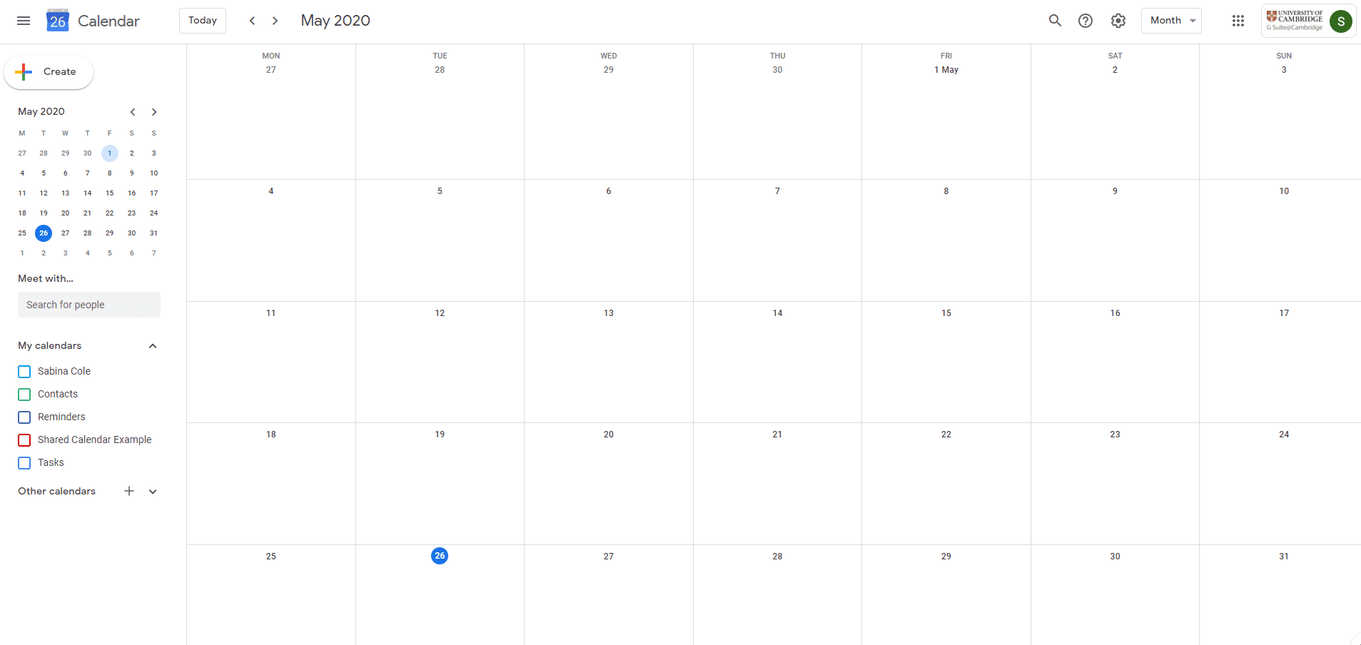 Google calendar